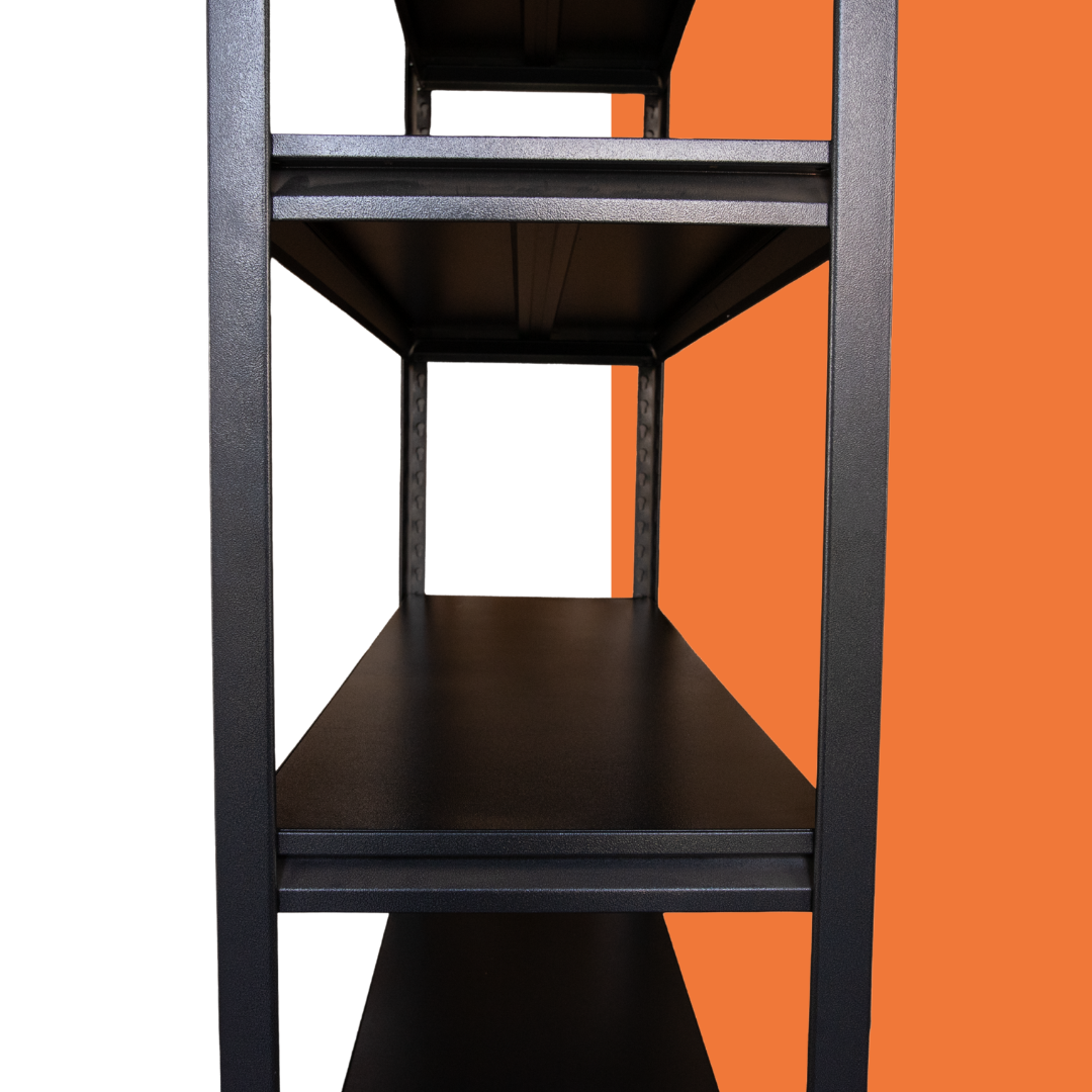 Estante metálico negro 220x120x45 cm 1000kg - D-Bodegas