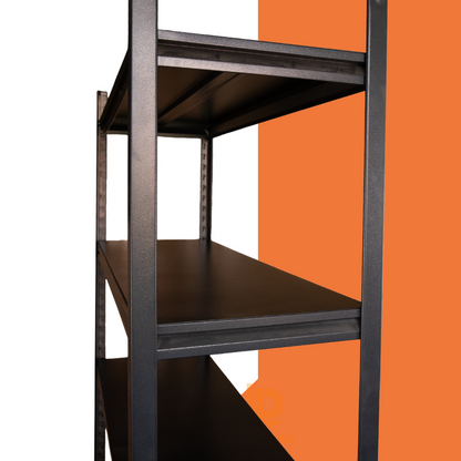 Estante metálico negro 183x90x40 cm 800kg - D-Bodegas
