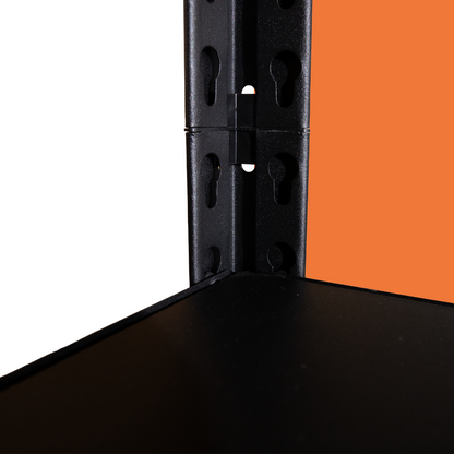 Estante metálico negro 183x90x40 cm 800kg - D-Bodegas
