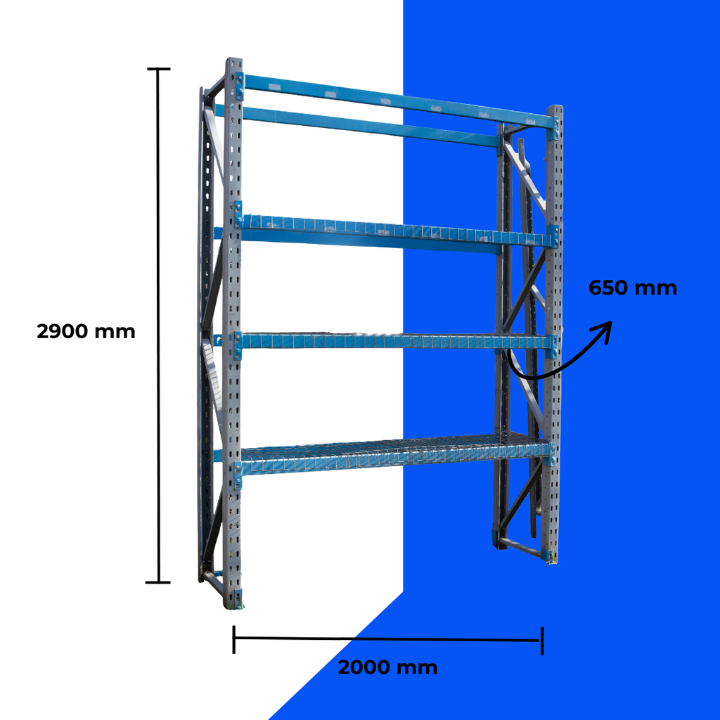 Rack Industrial Usado 2900x2000x650mm 250kg