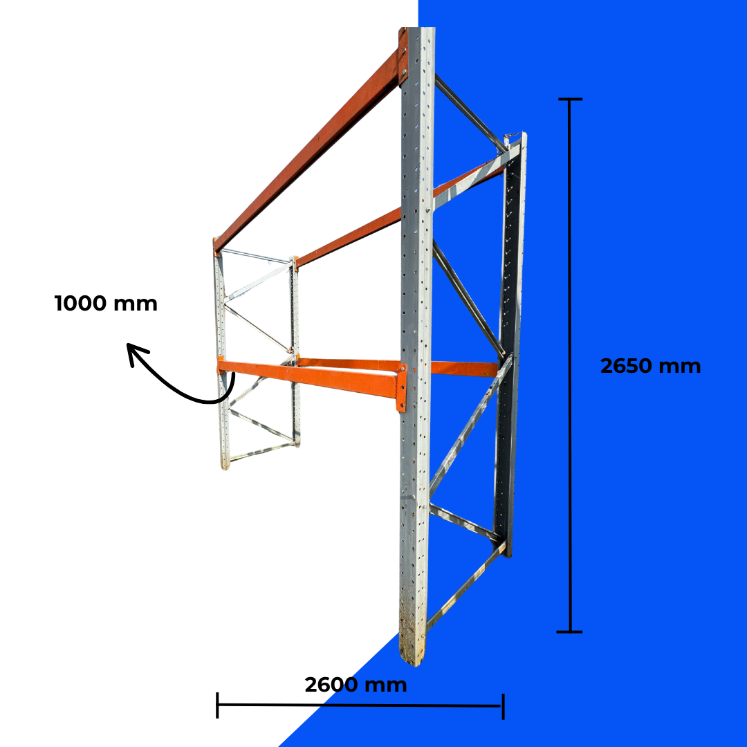 Rack Industrial Usado 2650x2600x1000mm 800kg