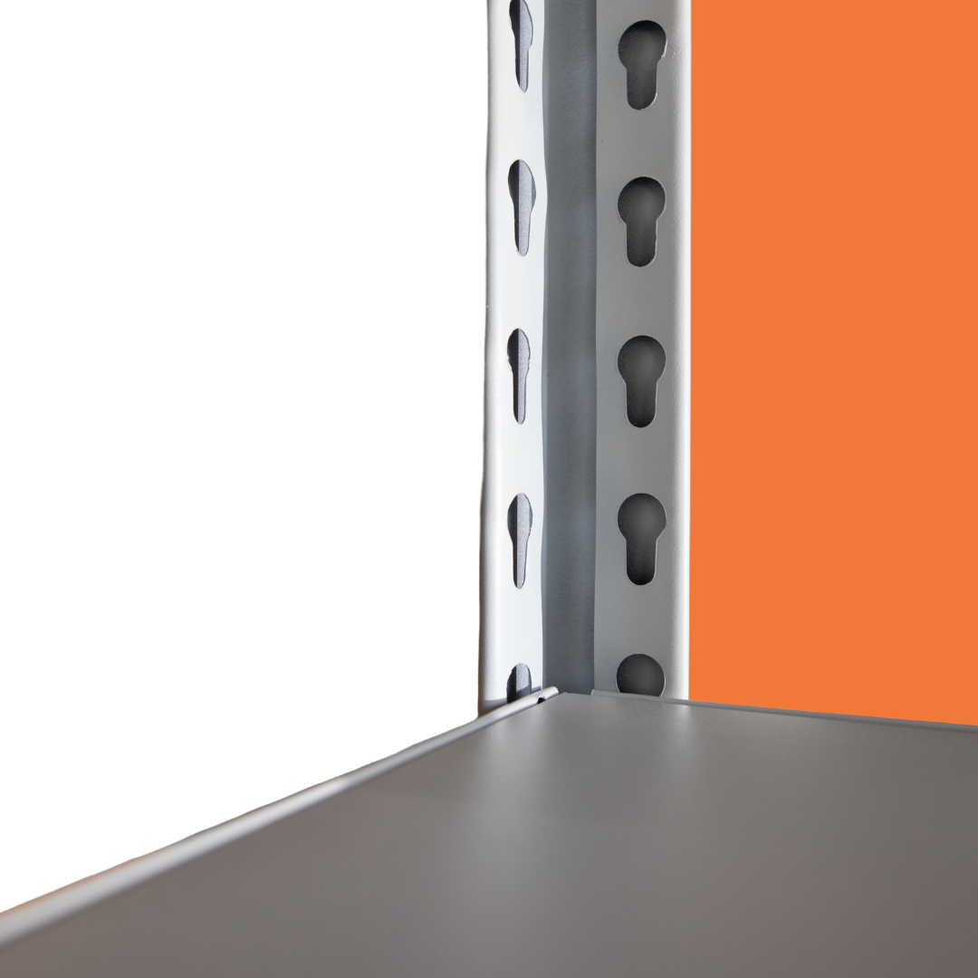 Estante metálico blanco 183x120x40 cm 500kg