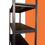 Estante metálico negro 183x120x40 cm 500kg - D-Bodegas