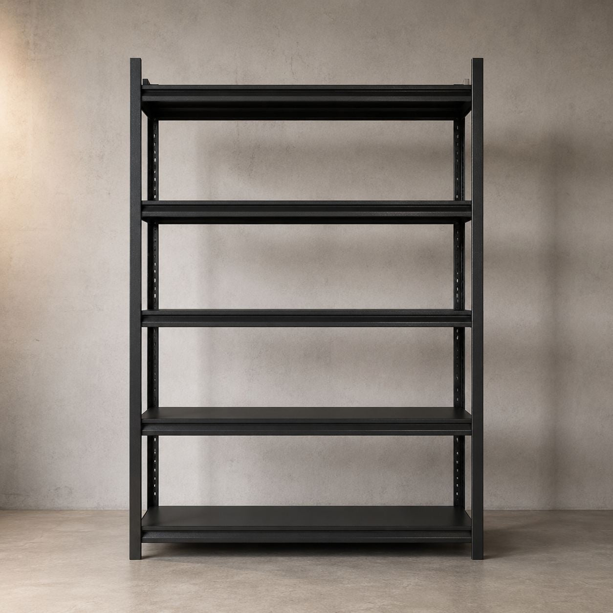 Estante metálico negro 183×120×40 cm