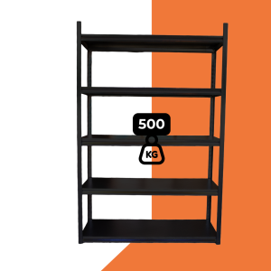 Estante metálico negro 183x120x40 cm 500kg