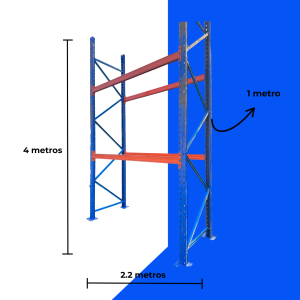 Rack Industrial Nuevo 4000x2200x1000mm 2000kg
